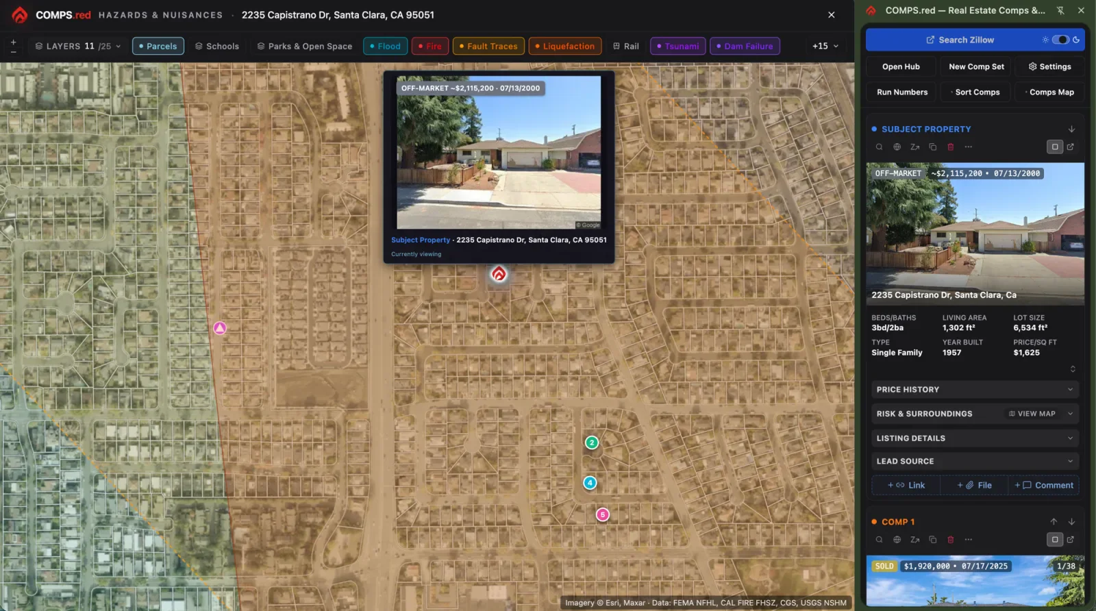 Full-size view of the COMPS.red hazard map